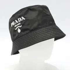プラダ / PRADA　Re-Nylon バケットハット　2HC137　ナイロン　ブラック　# L 【中古】