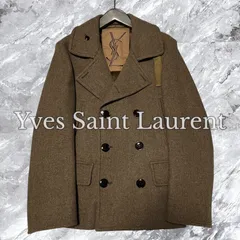 美品✨Yves Saint Laurent ウールコート ブラウン　M 楽天市場】Yves Saint Laurent VINTAGE WOOL COAT ブラウン サイズ表記