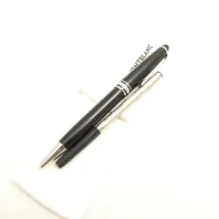美品 MONTBLANC モンブラン マイスターシュテュック プラチナ クラシック METAL ツイスト式ボールペン P164 MB2866 黒 シルバー 文房具 筆記用具 HU1844