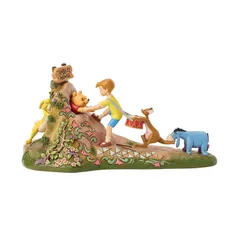 フィギュア  プー & フレンズ ラビットハウス 約14cm enesco Disney Traditions スタチュー レジン製 人形 置物
