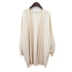 スナイデル SNIDEL カーディガン ニット ロング F 白 アイボリー /MN