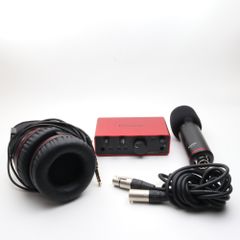 Focusrite Scarlett Solo Studio 第4世代 USBオーディオインターフェース バンドル ソングライター ギタリスト ボーカリスト用 コンデンサーマイクとヘッドフォン付き 録音/ソングライティング/ポッドキャスティング用