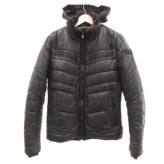 ディーゼル DIESEL 中綿ジャケット ジップアップ フーディー M 黒 ブラック /JS ■GY38