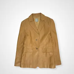 COMME CA コムサ / VINTAGE シームデザイン ラムレザージャケット SIZE:9のサムネイル