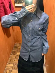 60 70s Wrangler(ラングラー) ウェスタン デニム シャツ スリムフィット
