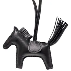 HERMES エルメス ロデオチャーム PM アニューミロ ブラック 黒 K刻印 馬 バッグチャーム　レザー 本革 バッグ用　小物 レザー小物 人気 【ブランドギャラリー東心斎橋店】