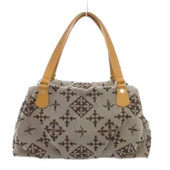 ラシット RUSSET ハンドバッグ ワンショルダー ロゴ 総柄 シグネチャー グレージュ /AE