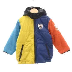 ミキハウス ダブルビー ダブルB MIKIHOUSE DOUBLE.B 中綿ジャケット 100 リバーシブル 2WAY 紺 ネイビー マルチカラー /AE