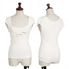 エンポリオアルマーニEMPORIO ARMANI レーヨンフロントメッシュスパンコールタンクトップ オフ38