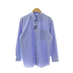 ユニクロ UNIQLO × ジルサンダー JIL SANDER +J 26SS ブロードシャツ ストライプ L ブルー /DF ■OS