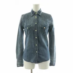 デニム&サプライ ラルフローレン DENIM & SUPPLY RALPH LAUREN デニムシャツ ブラウス 長袖 XXS ブルー 7954984STYO /NQ ▲H