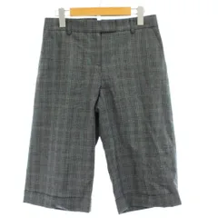 ポールスミス ブラック Paul Smith BLACK パンツ ボトムス ハーフパンツ 42 グレー チェック柄 クロップド丈 /GP ■ECC001