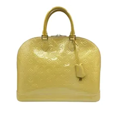 ルイヴィトン LOUIS VUITTON ハンドバッグ アルマGM ヴェルニ イエロー レディース