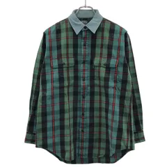 Polo by Ralph Lauren ポロ バイ ラルフ ローレン 緑タグ デニムカラー チェックネルシャツ  グリーン 170
