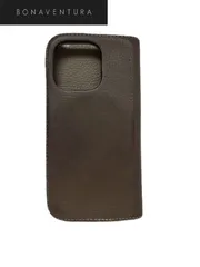 ●BONAVENTURA　ボナベンチュラ　iPhone 15　スマホケース/mo-K-79-6786-2.45/すり傷防止/指紋防止/スマートフォン/耐衝撃/専用設計/ポート べージュのレザー手帳型フリップケース、カードスロット付き。