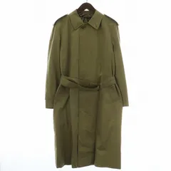 ダックス DAKS ステンカラーコート アウター Drakkar生地 ロング 比翼ボタン 内側ハウスチェック ベルト付き 88-4 M ベージュ /XZ ■GY18