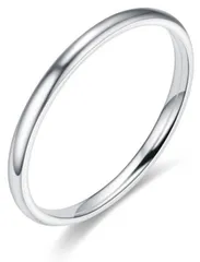 【即日発送】2mm サージカルステンレス 指輪 4color 細身 リング メンズ レディース シンプル 金属アレルギー対応