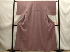 美品［ 色無地/絽 ］正絹 薄紫 盛夏 仲居さん 夏物 薄物 夏着物 観劇 