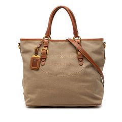 PRADA ジャガード キャンバス トートバッグ - メルカリ