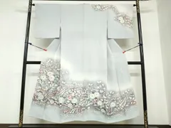 平和屋着物●越後十日町の一流染匠　桐屋・翠山工房　訪問着　絞り　辻が花　暈し染め　正絹　逸品　DABC2614ud