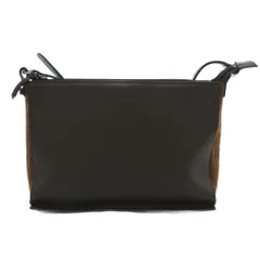 バーバリー ロンドン BURBERRY LONDON ワンショルダーバッグ レザー スエード ロゴ ステッチ 茶 ブラウン /JS ■GY18のサムネイル