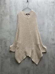 AZUL BY MOUSSY アズールバイマウジー アシメ ざっくり編み ドルマン ニット セーター sizeF/ベージュ ■◇レディース