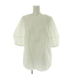 ジャスグリッティー JUSGLITTY 袖デザインブラウス 2 白 ホワイト 半袖 /AG ■OS