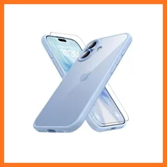 【新品】 iPhone17 用 ケース ブルー 耐衝撃 ガラスフィルム付き アイフォン17 用 ケース 米軍MIL規格 耐久性 黄ばみ防止 アイホン17 用 スマホケース ワイヤレス充電対応 SGS認証 あいほん17対応 あいふぉん17 用 カバー 6.3 0