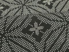 平和屋着物□極上 夏物 両面 六通柄袋帯 雪輪に兎 黒地 金銀糸 逸品 未