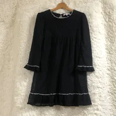 ニッセン　Nissen　ワンピース　紺色　上品　レース　Lサイズのサムネイル