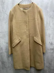 NOLLEY'S ノーリーズ ノーカラー コート size38/ベージュ ◆■レディース