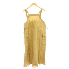 コムシコムサ COMME CI COMME CA ワンピース ロング ジャンパースカート F 茶 ブラウン カーゴポケット /GP ■ECD001