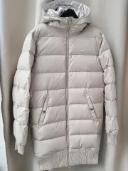 アディダス ダウン コート アイボリー レディース