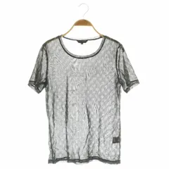 バレンザ VALENZA シアーTシャツ ラインストーン 総柄 42 ブラック /MY ■OS ■ECC001