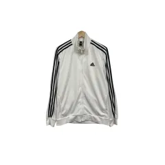 105 アディダス 3本線 ロゴ トラック ジャージ 白黒