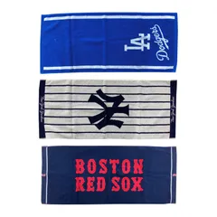 サイズ約34×80cm、MLB  フェイスタオル スポーツタオル  野球 タオル ドジャース ヤンキース レッドソックス  25SS (0853001/2/3)