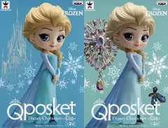 【中古】フィギュア 全2種セット 「アナと雪の女王」 Disney Characters Q posket -Elsa-