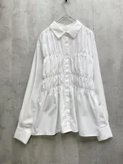 新品 VIS ビス シャーリングデザイン ブラウス シャツ sizeF/白 ■◇レディース