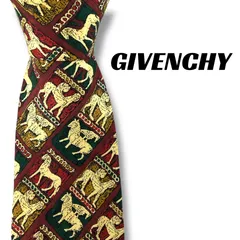 【7941】美品！ジバンシー　ネクタイ　ボルドー系