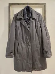 トミーヒルフィガー チャコール ダウン トレンチ コート