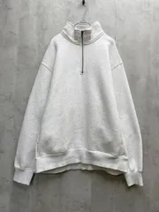 GU ジーユー ヘビーウェイトスウェットハーフジッププルオーバー 裏起毛 sizeM/ライトグレー ◇■メンズ