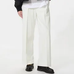 UNIQLO タックワイドパンツ ホワイト M