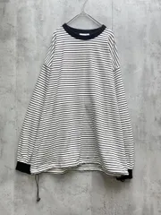 CIAOPANIC TYPY チャオパニックティピー 裾ドロスト ボリューム袖 ボーダー 長袖 Tシャツ sizeL/白ｘ黒 ◇■メンズ