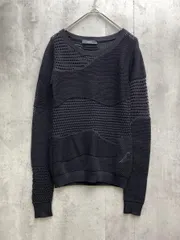 DIESEL ディーゼル M-LUCY シアー メッシュ ニット セーター 黒 ◇■レディース