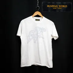 イタリア製 HUNTING WORLD 半袖Tシャツ ロゴプリント カットソー 52サイズ ハンティングワールドのサムネイル