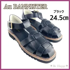 ★黒 24.5㎝★Au BANNISTER オゥバニスター グルカサンダル ブラック 39のサムネイル