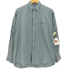 バナナリパブリック BANANA REPUBLIC 90s 2-ply fabric ギンガムチェック ボタンダウンシャツ メンズ import：S 