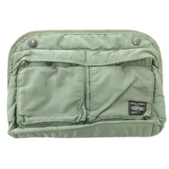 ポーター PORTER タンカー ポーチ セカンドバッグ ロゴ カーキ /AE