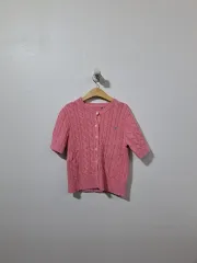 POLO RALPH LAUREN (ポロラルフローレン) レディース 半袖ニットカーディガン (c車65)