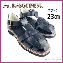 ★黒 23㎝★Au BANNISTER オゥバニスター グルカサンダル ブラック 36 B1897のサムネイル